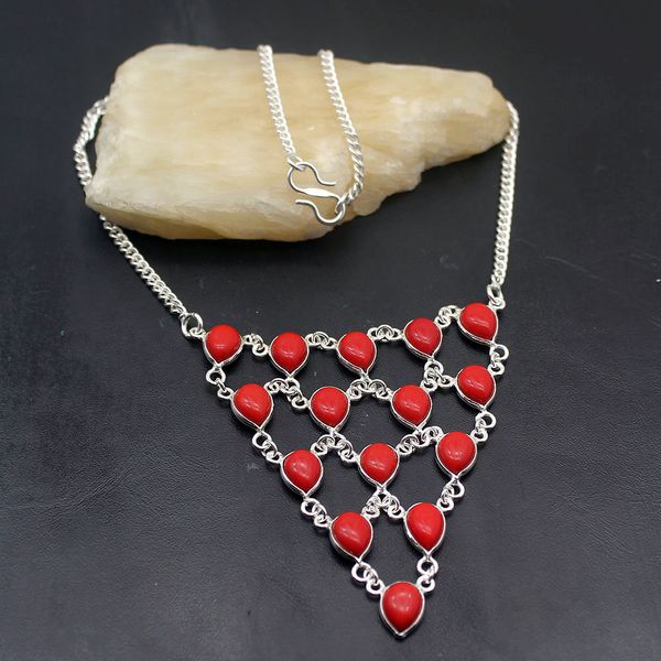 

princess natural redcoral pendant necklace 925 sterling silver women jewelry 16 inch tf429
