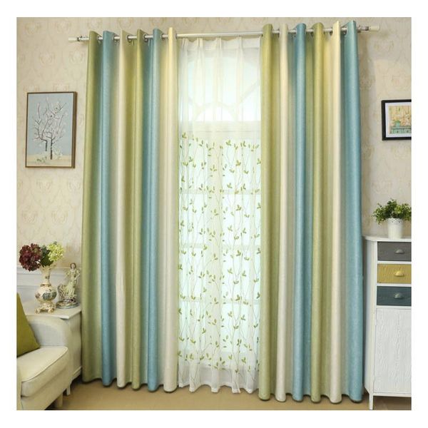 2019 Full Shade Curtain Finished Mediterranean Gradient Vertical