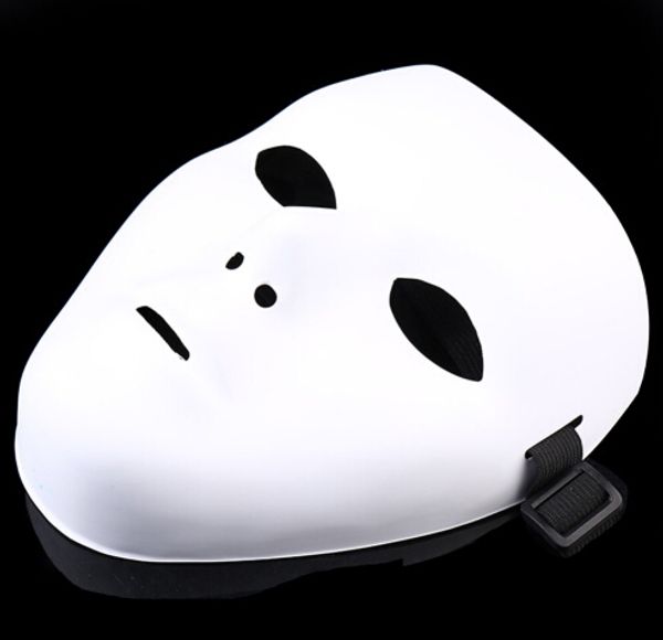 

jabbawockeez mask face mask halloween party mask halloween hip-hop ghost dance pvc pure white masquerade party masks