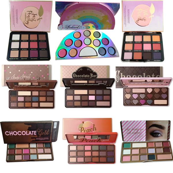 

in stock new makeup high-quality chocolates sweet peach eyeshadow 18 popular color 9 styles available eyeshadow palette dhl