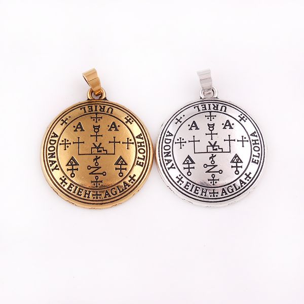 

Абрикос Фу Архангел Уриэль Талисман Серебряный и Золотой Тон Бронзовый Символ Ур