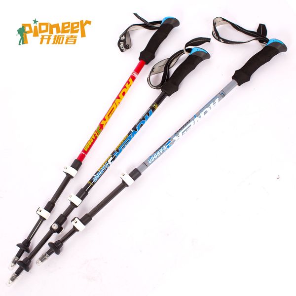 

alpenstock nordic walking poles trekking hiking sticks carbon fiber aluminum hiking accessories adjustable walking sticks