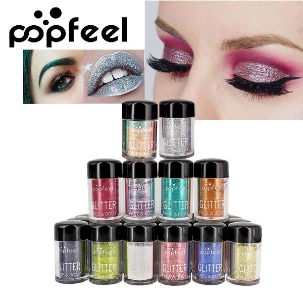 

detonated popfeel 12 color diamond pearlescent eye shadow powder for stage parties