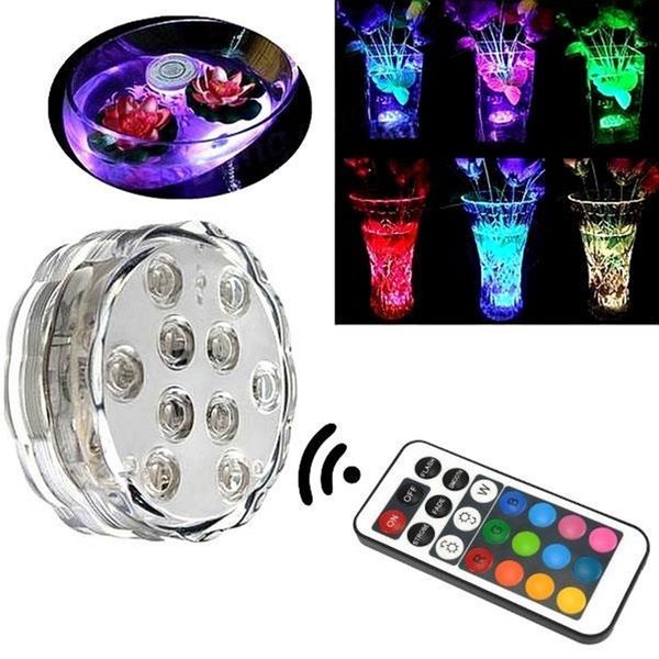 

1 pc colorful led aquarium light waterproof rgbled fish tank decoration light with remote controller