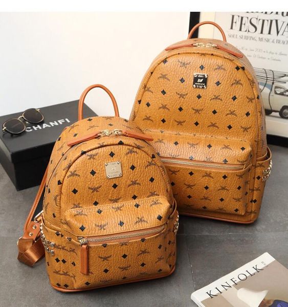 

fashion women school bags punk style men backpack rivet designer backpack pu leather lady bags