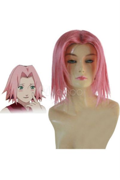

shippuden sakura haruno cosplay wig +ing, Black;brown