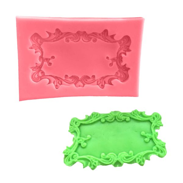 

candy mould 1pc 3d mirror frame silicone chocolate soap mold baking pan cake decorating tools kitchen holiday baking pastry