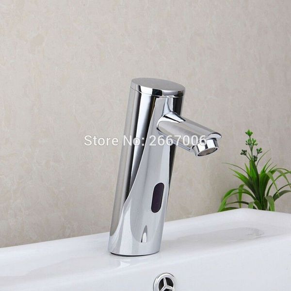 

single cold auto faucet hands sensor faucet water saving inductive electric water tap battery power zr6104