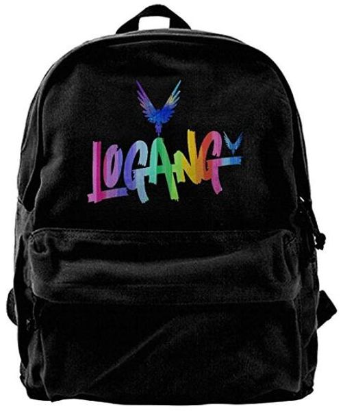 

Logan Paul Logang YouTube Followers Parrot 99 Canvas Shoulder Backpack Backpack For Men & Women Teens College Travel Daypack Black