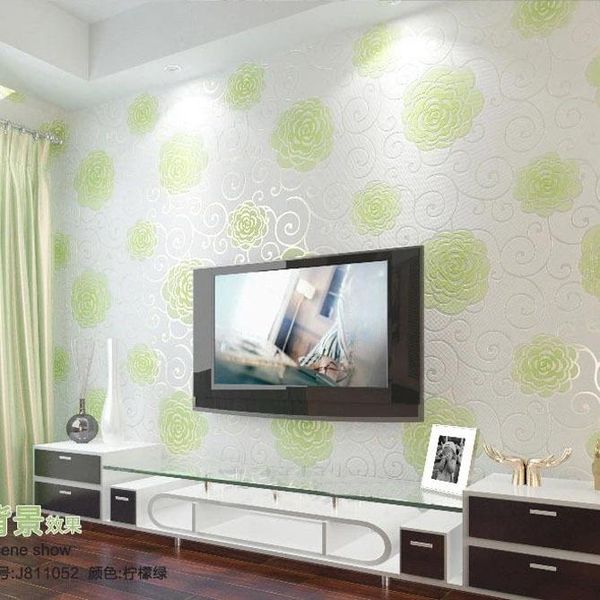 Schlafzimmer Tapete Grün - The Mid Century Modern Living Room