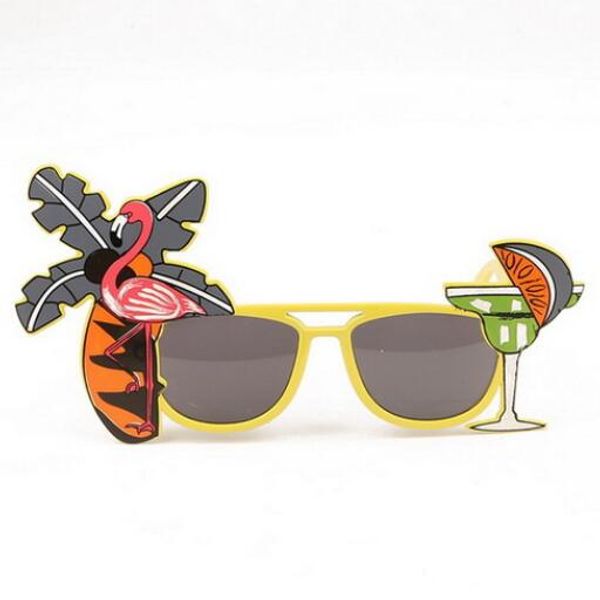 

christmas glasses party novelty fruit pineapple sunglasses flamingo party decoration hawaiian funny glasses eyewear hen party, Silver