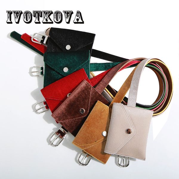 

ivotkova women's waist bags fashion belt bags pack tote chest packs belt zip pouch bum pest fashion women bag drop shipping