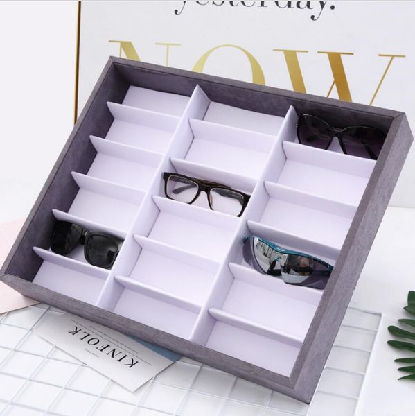

designer eyewear accessories sunglasses cases display luxury lint 18 shelves sunglasses display fashion of shipping