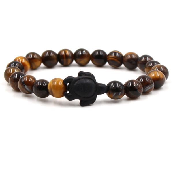 

fashion bracelet turquoise black tortoise bracelet natural stone yoga women men lover bangles party for friend gift