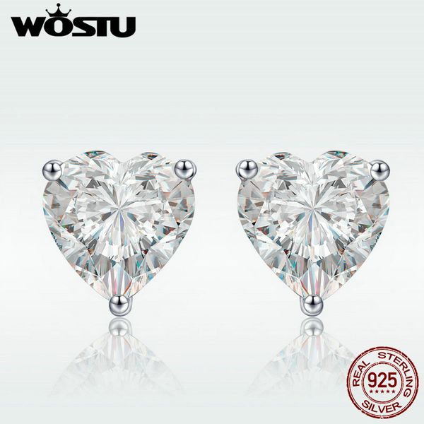 

оптовые классический горячие продажи нового 925 sterling silver clear cz любовь серьги для женщин s925 ювелирные изделия свадьба обручальное, Golden;silver