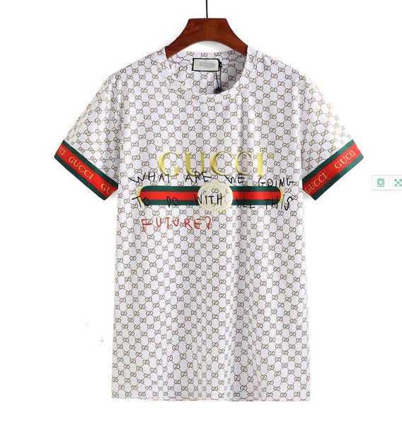 

High end t hirt new ummer europe t hirt fa hion de igner luxury brand tag hort leeve red green triped print men t hirt ca ual tee top