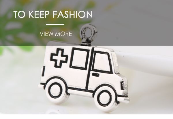 

2021 fashion 20pieces/lot ambulance car charms medical nurse doctor jewelry accessories fit for diy bracelets & necklaces, Bronze;silver