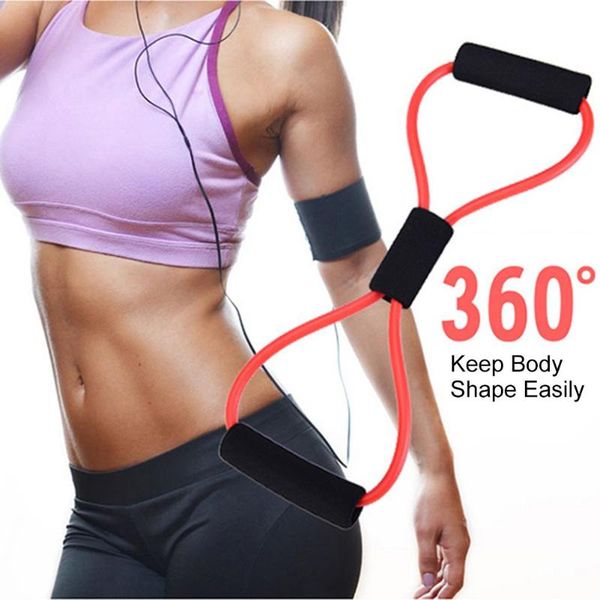 

resistance bands 8 shaped fitness elastic rubber loops latex pull rope sports rubber expander band yoga pilates fitness belt z60