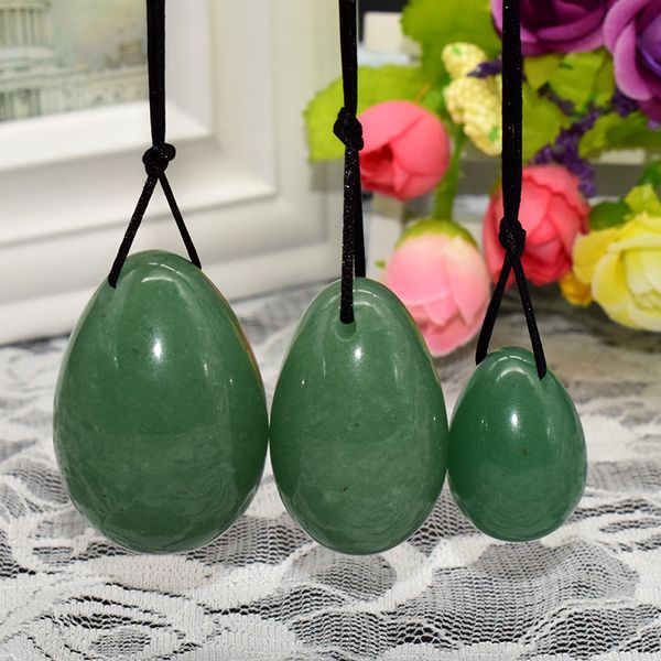 

green aventurine jade egg for exercise pelvic floor muscle vaginal exerciser drilled egg wa ball