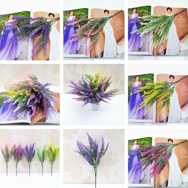 

5 styles artificia decoration flowers romantic provence lavender fake silk flowers wedding home favor simulation garden bouquet i260