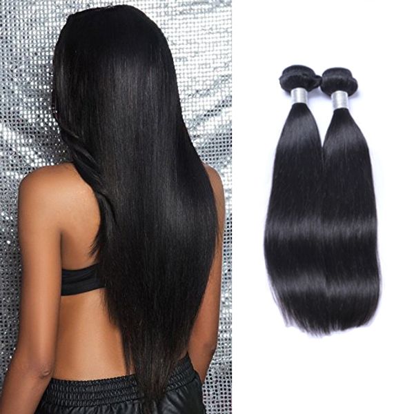 

indian virgin human straight hair weave 100grams/piece unprocess hair natural black 2pcs/lot hair extensions