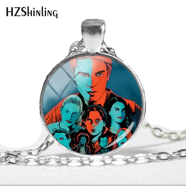 

2020 new arrival riverdale pendant necklace mysteries of riverdale jewelry glass dome pendants silver handmade necklaces