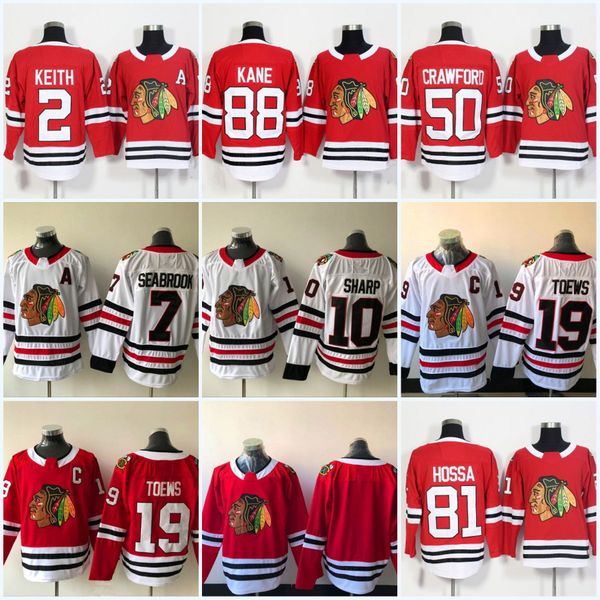 

Chicago Blackhawks 2017-2018 Season Jerseys 19 Jonathan Towes 88 Patrick Kane 2 Duncan Keith 20 Brandon Saad 81 Marian Hossa Hockey Jerseys