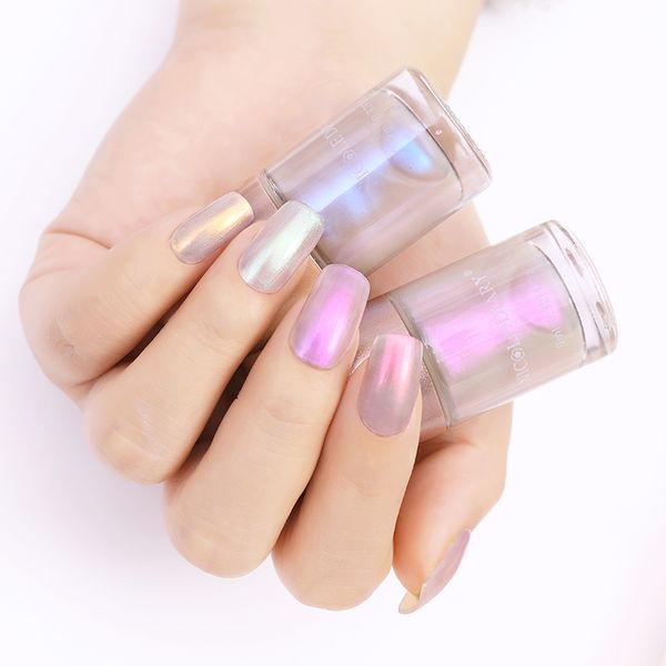

nicole diary 2pcs nail polish set mermaid series shimmer glitter nail varnish transparent shell manicure art stamp lacquer