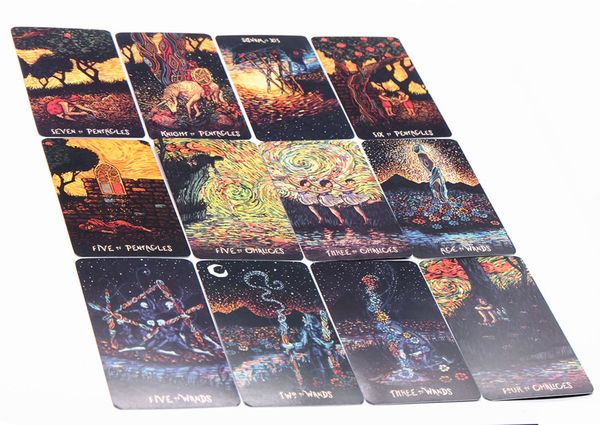 Silver Side Tarot Board Game 78cards Game Full English Edition Blue Eye Tarot Board Game For Familyfriends Free Patience Game Play Game Card From - 