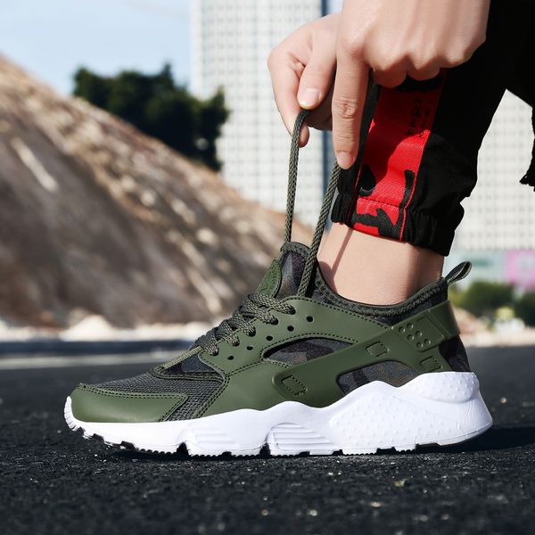 

for man 2018 braned camouflage sports shoes men sneakers zapatos corrientes verano red chaussure homme de marque, Black