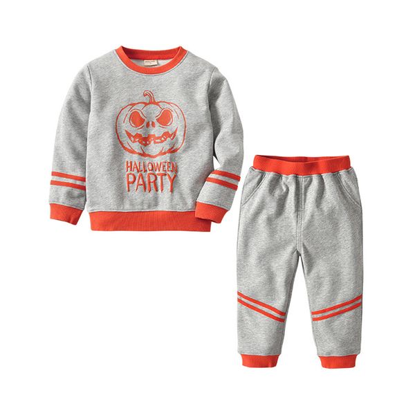 

baby girls boys sweaters halloween pumpkin pattern sweater cotton autumn winter knitted kids long sleeve clothing set, White