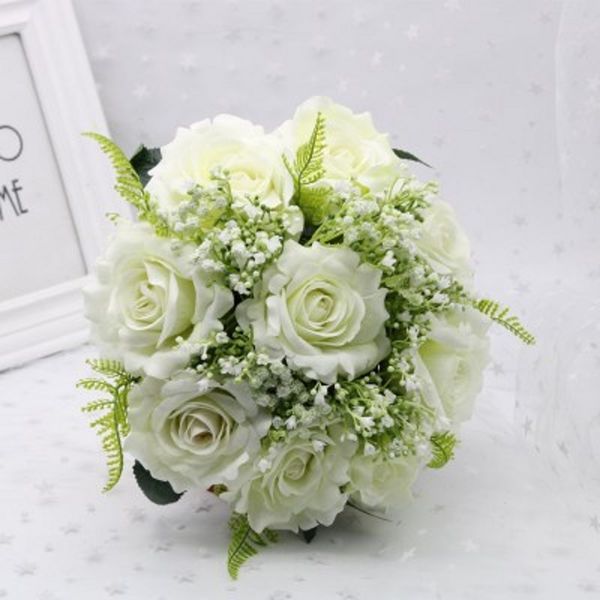 Acheter Style De Pays Bouquets De Mariage Artificiel Pour Les Mariées Casamen Mariage Bohème Fleurs Broche Bouquets Bouquet De Mariage Dqg346 De 402