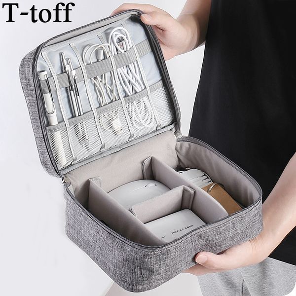 

portable electronic accessories travel bag mens women large capacity travel organizer for date line usb cable digital device bag