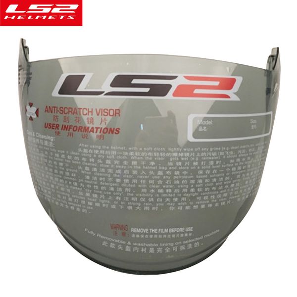 

ls2 motorcyccle helmet sun visor of521 original 3/4 open face motorbikfe helmet sun shield lens smoke transparent