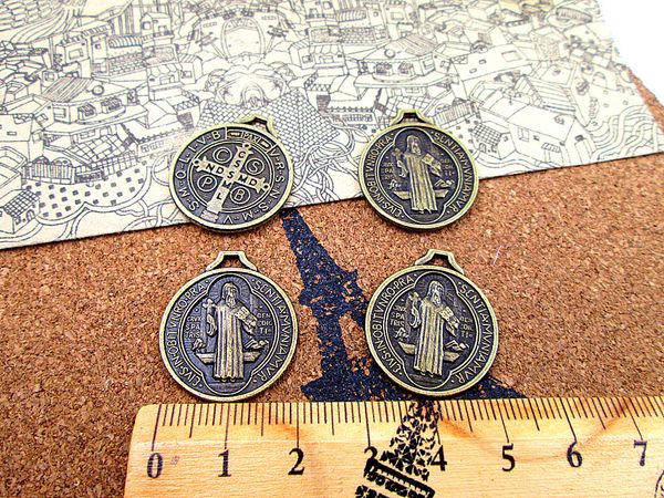 

45pcs-- 20mm antique bronze christ cross jesus charms diy charms pendants, Bronze;silver