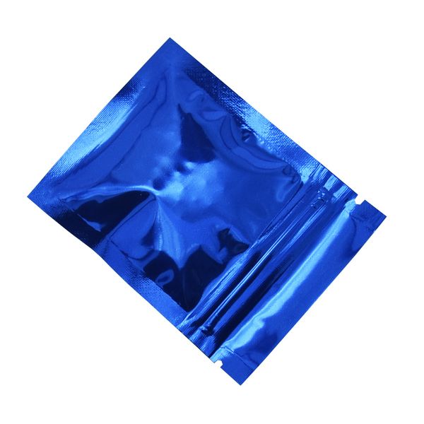 

6*8cm small resealable aluminum foil zip lock bags flat self seal mylar coffee bean cereal moisture proof package bag 200 pieces