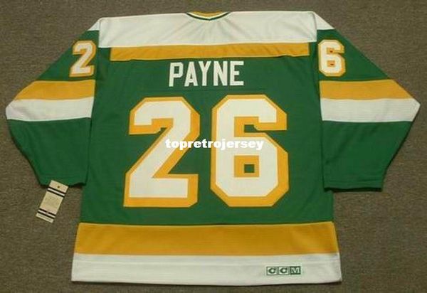 

wholesale mens steve payne minnesota north stars 1981 ccm vintage retro hockey jersey, Black;red