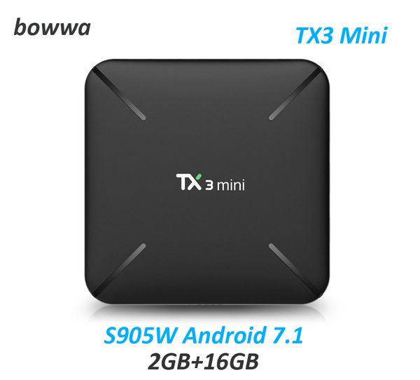 

New tx3 mini h tv box android 7 1 amlogic 905w quad core 4k 2gb 16gb h 265 2 4g wifi hdmi 100mbp mart media player et box tx3mini l