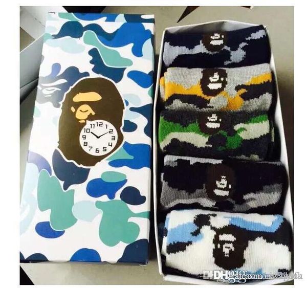 

New cotton animal titched hip hop ca ual ox long kateboard ock men 039 treet boat ock for men and women camouflage ock hip