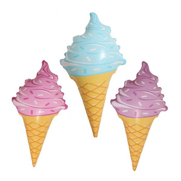 

swim ring water pool fun float toys inflatable birthday ice cream children game toy party decorations