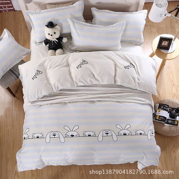European Style Suit Bedding Sets Velvet Grinding Hair Queen Size
