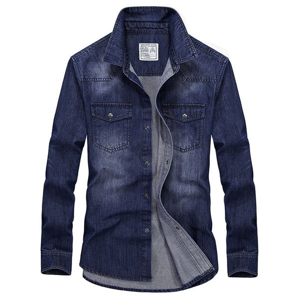 

clothes 2017 spring autumn fashion men's denim cotton dress shirts camisa hombre asia size blouse vestido clothes casual m~ 4xl, White;black