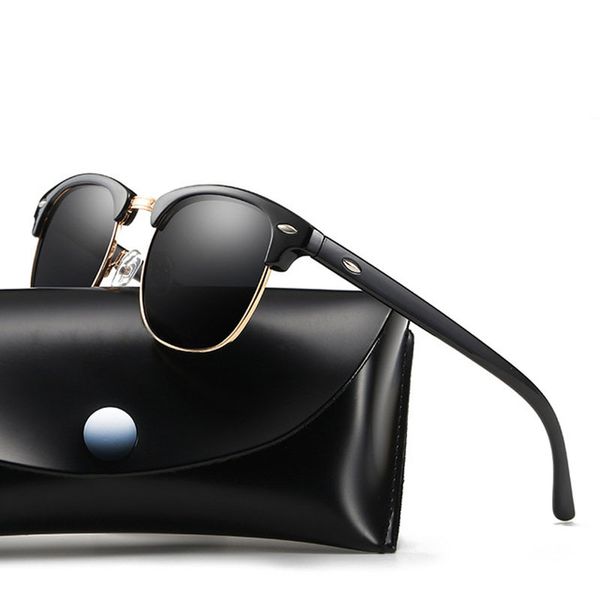 

2018 classic sunglasses men women brand designer sun glasses female male fashion mirror sunglass uv400 eyewear 7758d, White;black
