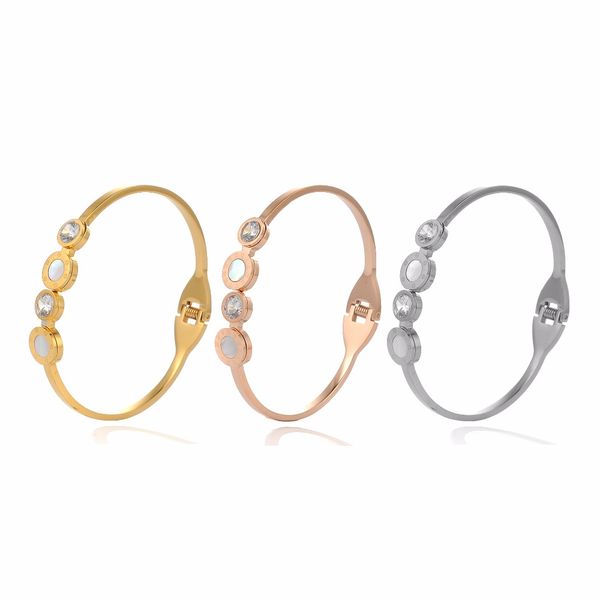 

women wedding bracelet roman numeral love stainles steel bracelets & bangles engraved jewelry for valentines gift, Black