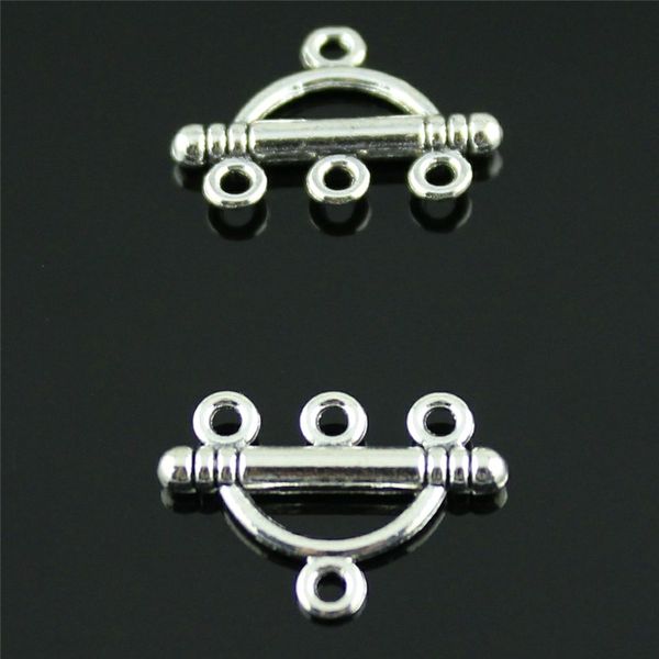 

15pcs charm earring connectors diy handmade for jewelry findings antique silver earring connectors for jewelry making 13x19mm, Bronze;silver