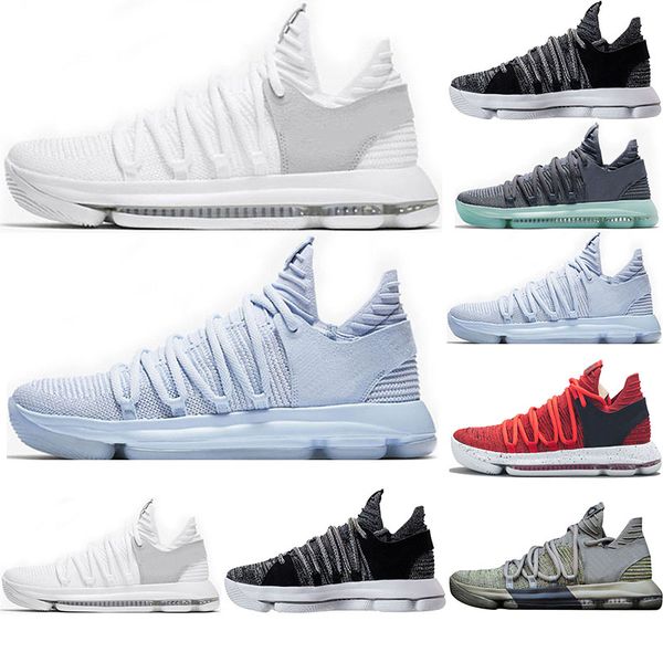 

2018 cheap shoes KDX 10 basketball shoes Multi-Color BHM Triple white black for men women designer sneakers Anniversary Oreo Mens Trainers
