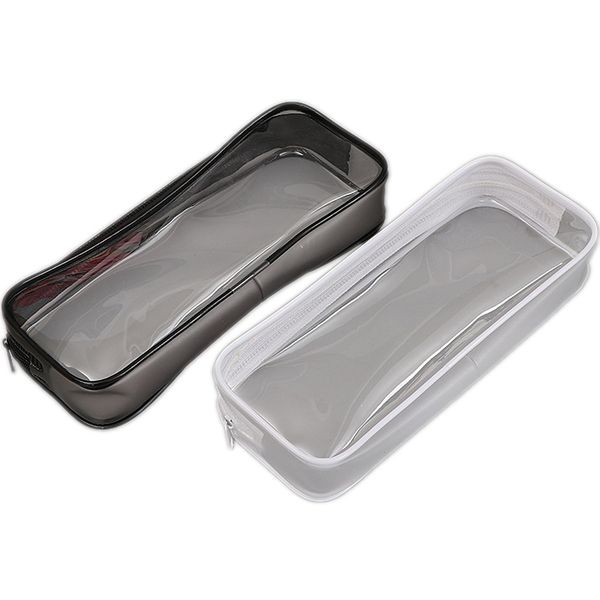 

Pvc pencil bag zipper pouch chool tudent clear tran parent waterproof pla tic pvc torage box pen ca e mini travel makeup bag whole ale