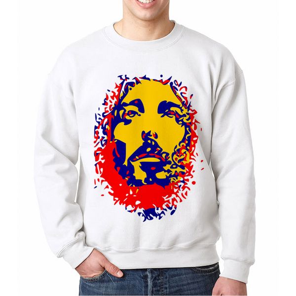 

2018 new gentleman crewneck sweatshirt jesus fitness male sweatshirts punk rave mens clothing harajuku sweatsuits for men, Black