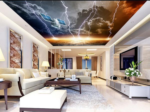 Acheter 3d Plafond Européen Papier Peint Plafond Lumineux Ciel étoilé 3 D Fond Décran Pour Les Murs Amélioration De Lhabitat De 2659 Du