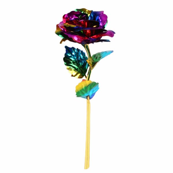 

2pcs/lot 24k gilded golden rose artificial flowers fake flowers flores artificiales artificial plants wedding party decoration